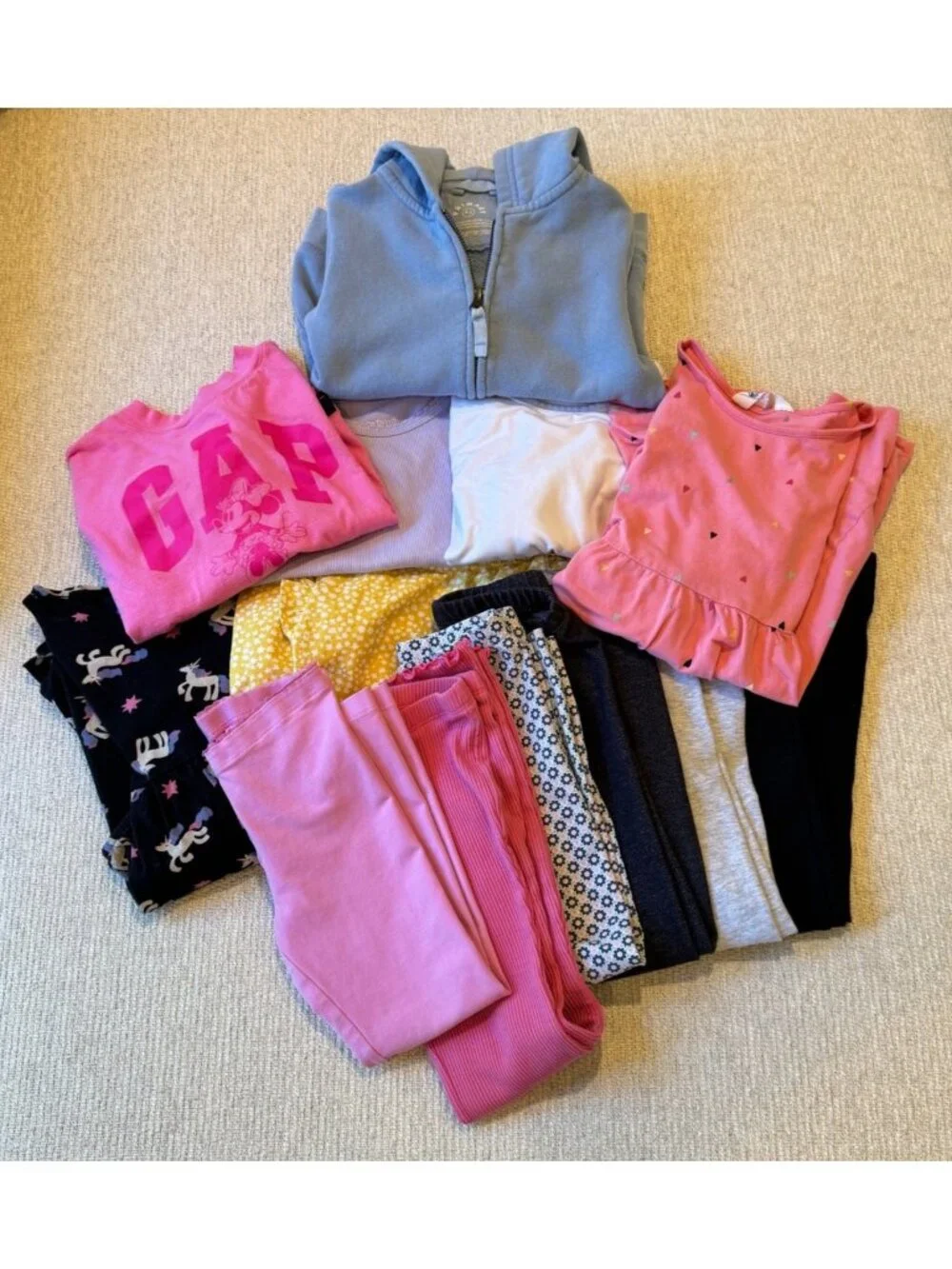 Fall Clothing Lot Girls Size 5 Gap Primary Tea Old Navy H&M Dress Top Pants Kids